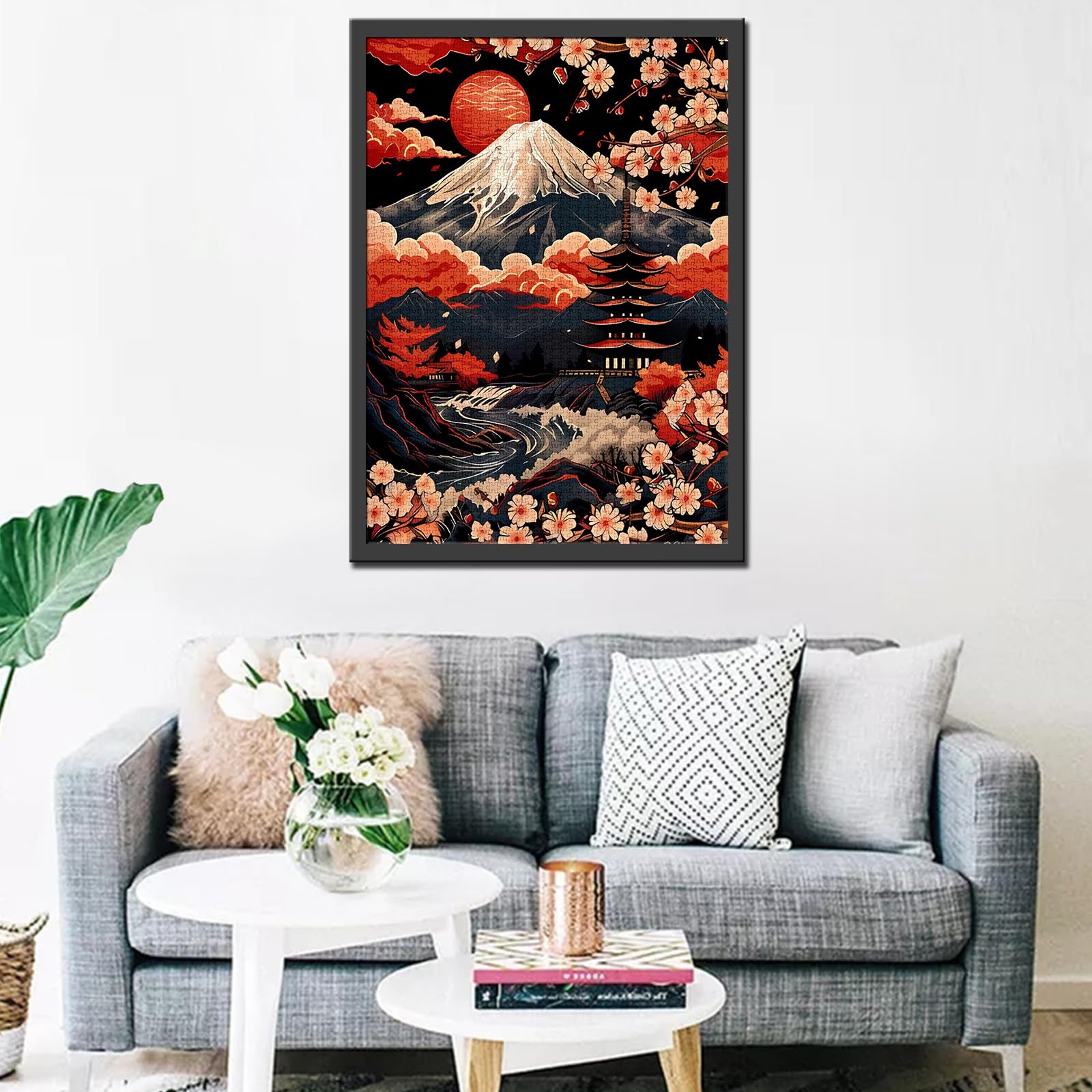 神嶺富士 Amazon.com: Japanese Mount Fuji Cherry Blossoms Jigsaw Puzzles for